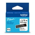 thumbnail image 1 of Brother Genuine BTAG335 Non-Laminated Tape for P-touch Label Makers, White on Black – 12 mm wide x 4 m long, 1 of 5