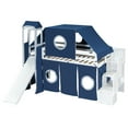 thumbnail image 3 of Twin Size Loft Bed with Tower - Blue, 3 of 9