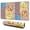 Pioneer Flower Floral-2, variant on Long Mouse Pads for Desk,Pioneer Flower Floral Print Pattern Desk Mats on Top Of Desks, Desk Mouse Pad Extra Large with 3mm Non-Slip Base and Stitched Edge for Gaming,Office,Work,Home 31.5"x11.8"
