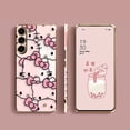 thumbnail image 4 of Smooth E-TPU Phone Case For Samsung Galaxy S24 S23 S22 S21 S20 FE S10 S9 A01 A02 A03 PLUS ULTRA 5G Case Pink Art Hello Kitty Cat, 4 of 5