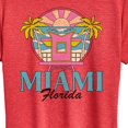 thumbnail image 3 of Instant Message - Miami Florida -Women's Short Sleeve Graphic T-Shirt Short Sleeve Graphic T-Shirt, 3 of 6