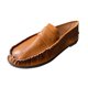 thumbnail image 2 of Zapatos de cuero cómodos casuales de parte inferior plana de manga de color sólido para mujer Wmkox8yii FOPL1831, 2 of 4