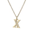 thumbnail image 1 of Características del collar de estilo europeo y estadounidense de la joyería de letras de moda prominente tridimensional collar de pareja universal para hombres y mujeres, 1 of 6