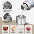 thumbnail image 3 of 20oz Stainless Steel Vacuum Insulated Coffee Mug with Tea Infuser and Cup Lid, Liquid & Marble Print, 3 of 6