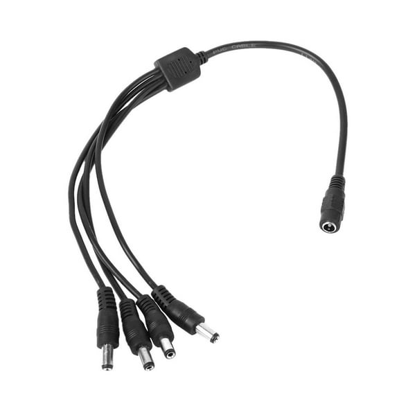 DC Power Supply Adapter   4 Split Power Cable for CCTV DVR