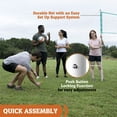 thumbnail image 7 of 20 ft.Outdoor Volleyball Set with Adjustable Steel Poles and Official Size Volleyball by Hall of Games, 7 of 7