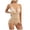 Beige, variant on enyan Women's Seamless Shapewear Bodysuit Tummy Control Body Shaper Waist Snatching Body Suit Beige,M