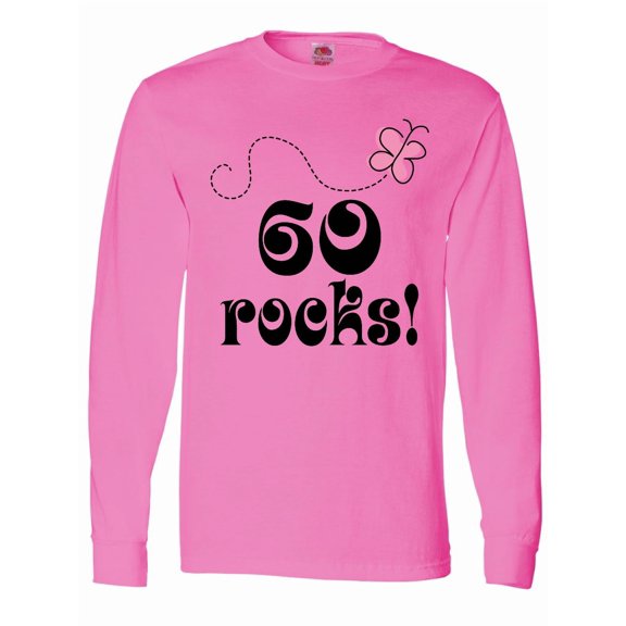 Inktastic 60th Birthday 60 Rocks Long Sleeve T-Shirt