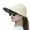 07_Beige, variant on Lroveb Sun Visors for Women Summer Foldable Sunscreen Beach Hat Sunshade Baseball Cap