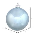 thumbnail image 2 of Vickerman 3" Baby Blue Shiny Ball Ornament, 32 per Box, 2 of 2