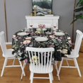 thumbnail image 2 of Pioneer Flower Floral Print Pattern Round Tablecloth 60"x60",Wrinkle Wipeable Table Cloth for Kitchen Dining Room Picnic Patio Party, 2 of 6