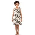 thumbnail image 6 of Girls Dress Christmas Tree Chocolate Cookies Sleeveless Dress for Girls Hem A-Line Casual Sundress, 6 of 7