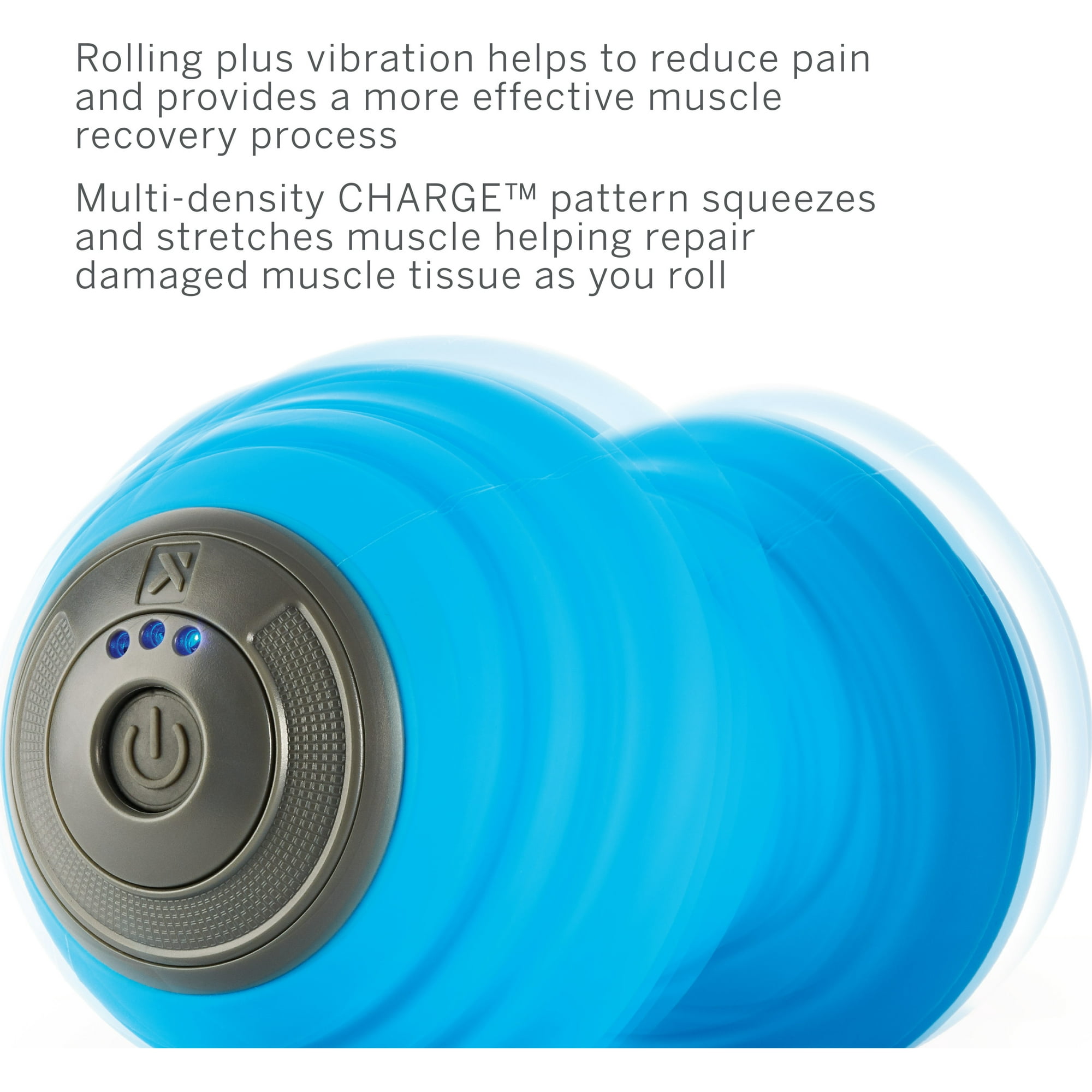 Vibrating Foam Roller, TriggerPoint™ CHARGE™ VIBE 7" – Travel Size Massage Peanut
