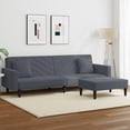 thumbnail image 1 of vidaXL 2 Piece Sofa Set with Pillows Dark Grey Velvet, 1 of 5
