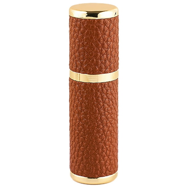 Botella de perfume de cuero de 5 ml, botella de spray portátil de viaje