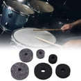thumbnail image 4 of Juego De Almohadillas De Fieltro Para Tambor ANGGREK Negro Y Gris, 4 of 8