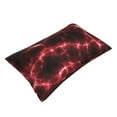 thumbnail image 3 of Balery Red Line Pillow Covers,Bed Pilowcases,Reversible Plush Throw Pillow Covers End Pillow Encasement,Pillow Case - 14"X20", 3 of 9