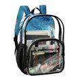 thumbnail image 2 of PVC Transparent Backpacks Clear Backpack for Travel and Outings Blue Vortex, 2 of 7