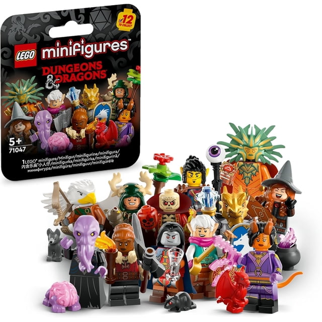 LEGO 71047 Dungeons & Dragons Collectible Minifigures - 1 Random Mystery Pack (12 Characters Total to Collect)