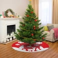 thumbnail image 4 of Decoración navideña, adornos navideños, falda para árbol de Navidad, falda para árbol de Navidad tejida, delantal, cara tejida, falda para árbol de Navidad con copos de nieve, falda para árbol de Navi, 4 of 5