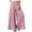 Pink, variant on Azrian Womens Pants Fashion Casual Solid Color Pocket Fold Loose Full Length Pants