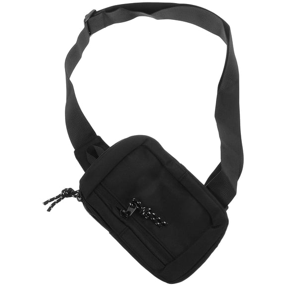 Masteelf Small Mini Sling Bag for Men and Women, Black Crossbody Chest Bag for Travel, Outdoor, Casual Phone Holder