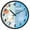 Different Clothes Rabbit, variant on Dailycode Night Light Wall Clock Glow in The Dark 12 inch Battery Operated Silent Luminous Clocks, Cartoon Hats