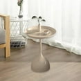 thumbnail image 1 of Elodie Table d'Appoint Ronde en Fer Base Stable Table Basse pour Salon Chambre Bureau Hauteur 60 cm, 1 of 8