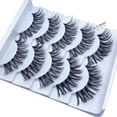 thumbnail image 5 of 5 Pairs False Eyelashes Attractive Comfortable Natural Look Eye Makeup Natural False Eyelashes, 5 of 7