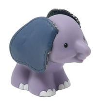 Replacement Part for Collectible Fisher-Price Little People Noah's Ark or Zoo Playset K0475 - Replacement Elephant Figure with Leather Like Touch and Feel Ears and Green Turtle on it's back
