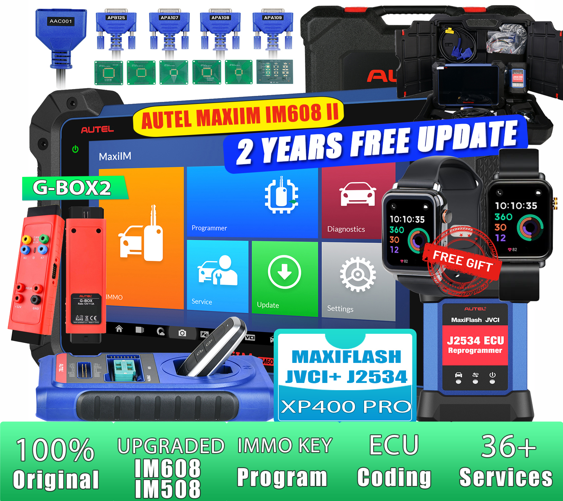 Autel Scanner MaxiIM IM608 II ECU Coding Diagnostic Tool,AllInOne Key