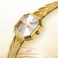 thumbnail image 3 of BERNY Small Gold Watches for Women, Dainty Luxury Diamond Dial, Stainless Steel Bracelet Watch, Fashion Ladies Analog Quartz Watch, Minimalist Waterproof Womens Wristwatch Gifts (Pink), 3 of 16