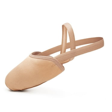 Stelle Girls Pirouette Lyrical Half Sole Ballet Jazz Canvas Shoes Turning Shoes Practice Dancing Shoes for Girls/Women/Boy/Men/Adult,Sand