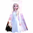 thumbnail image 1 of Vestido de Frozen de Disney para niñas, disfraces de dibujos animados, vestido de Frozen para niños, serie de Disney de verano, vestidos para niños, regalos de fiesta de cumpleaños, faldas 10T Gao Jinjia LED, 1 of 2