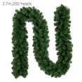thumbnail image 3 of 2.7M Artificial Rattan Wreath Decor Pine Tree Christmas Decoration For Kids Home Navidad Xmas Pine Tree Rattan Hanging Ornament, 3 of 5
