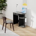 thumbnail image 2 of Pemberly Row Wood Laptop/Notebook/Computer Desk in Oak Gray/Black, 2 of 9