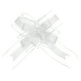 thumbnail image 1 of Unique Bargains 10pcs 11 Inch Extra Large Pull Bow Gift Wrapping Big Organza Bows Ribbon White for Wedding Baskets Presents, 1 of 6