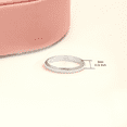 thumbnail image 3 of LeCalla 925 Sterling Silver Plane Dome Wedding Band Ring Round Classic Finger Ring for Women (Ring Size - 6 No.), 3 of 5