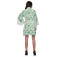 thumbnail image 3 of Moomaya Printed Short Robes For Women Cotton Robes For Women With Lace Trim, 3 of 6