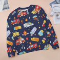 thumbnail image 6 of Sweatshirt For Womens Crewneck Fire Engine Car Truck Hoodies Teen Girls Cute, 6 of 7