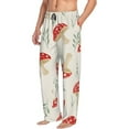 thumbnail image 2 of Haiem Cartoon Flat Mushrooms Men's Pajama Pants Ultra Lightweight Pjs Bottoms Sleepwear Bottom Pants with Pocket Drawstring-X-Large, 2 of 9