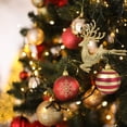 thumbnail image 3 of 24 Bolas De Navidad De 6 Cm/2,4 Pulgadas, Bolas De Navidad Rojas Y Doradas, Adornos Colgantes Para Árbol De Navidad, Guirnalda De Guirnalda, Fiesta De Año Nuevo, 3 of 5