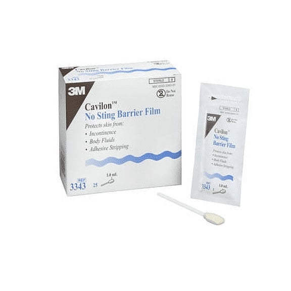 3M Health Care 3343 Cavilon No Sting Barrier Film, 1 mL Wand (Pack of 100)