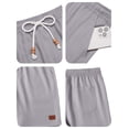 thumbnail image 5 of COOFANDY Men's Drawstring Shorts with Elastic Waistband Classic Loose Fit Flat Front Shorts, 5 of 6