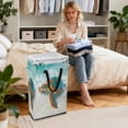 thumbnail image 4 of Iauyy 48L Collapsible Laundry Basket with Handles, Laundry Hamper for Closet Bedroom or Bathroom, Turtle, 4 of 8