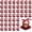 Claret, variant on 50 Pcs Clear Cupcake Boxes Individual 3.5 Inch Plastic Single Cupcake Containers Boxes with Inserts and Ribbon Individual Cake Storage Holders for Cake Kitchen(Orange)