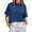 Light Blue, variant on YHAJDS Blouses for Women Sporty Cropped Casual Solid Color Short Sleeve Round Neck Pocket Cropped Top