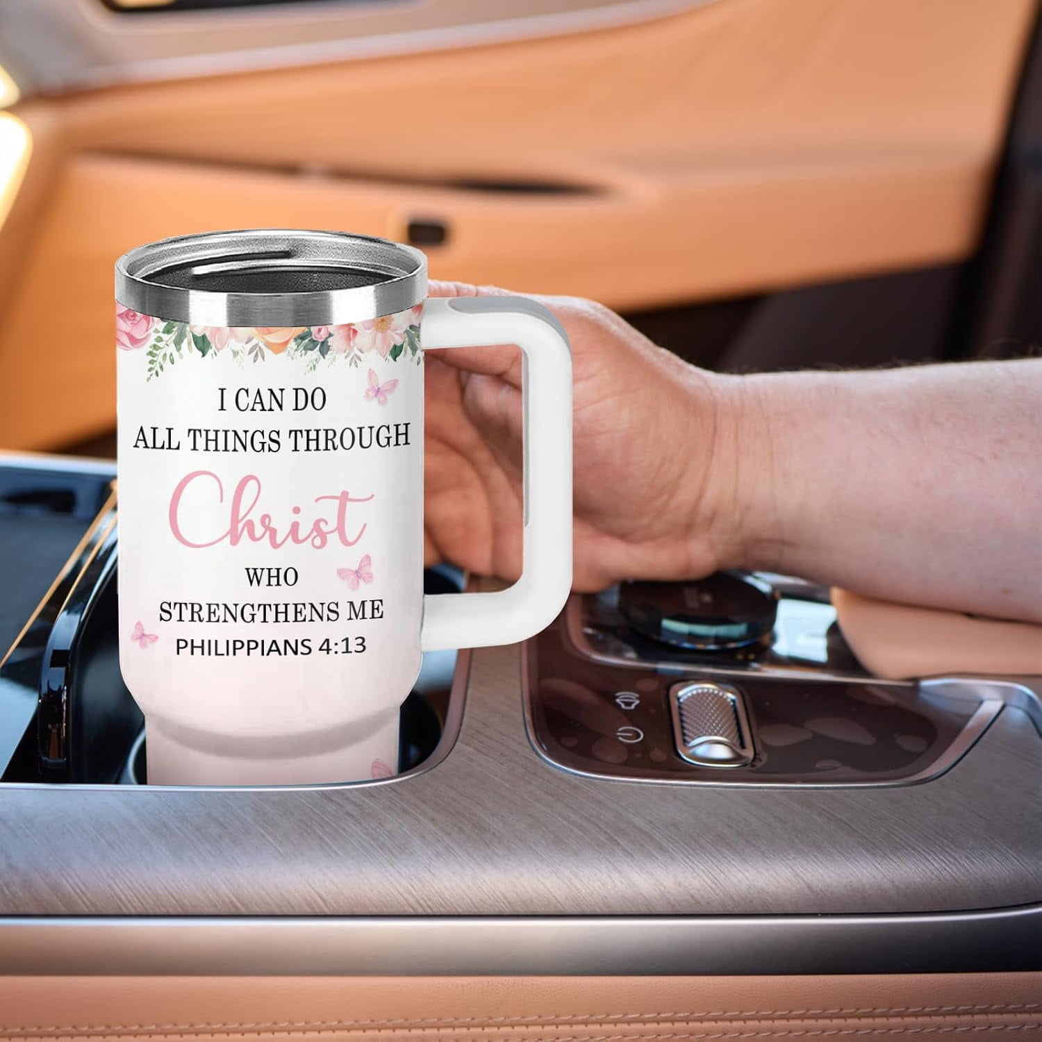 Christian Gifts for Women, 40oz Tumbler with Bible Verse, Christian Tumbler for Women with Straw, Religious Gifts for Womens, Inspirational Birthday Christmas Presents for Her, Mom, Sister