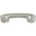 thumbnail image 1 of Meridian Furniture Limitless Cream Velvet Modular 12 Piece Sectional, 1 of 7