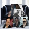 thumbnail image 2 of Blanket Jeffrey Dean Morgan Soft and Comfortable Warm Fleece Throw Blankets Gift for Room Sofa Office Bed car Camp Couch Decoration Cozy Plush Beach Blankets All Season, 2 of 5